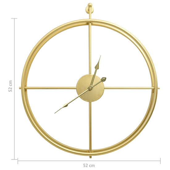 Froim Round Metal Wall Clock In Gold