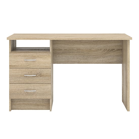 Frosk Wooden Laptop Desk With 3 Drawers In Oak