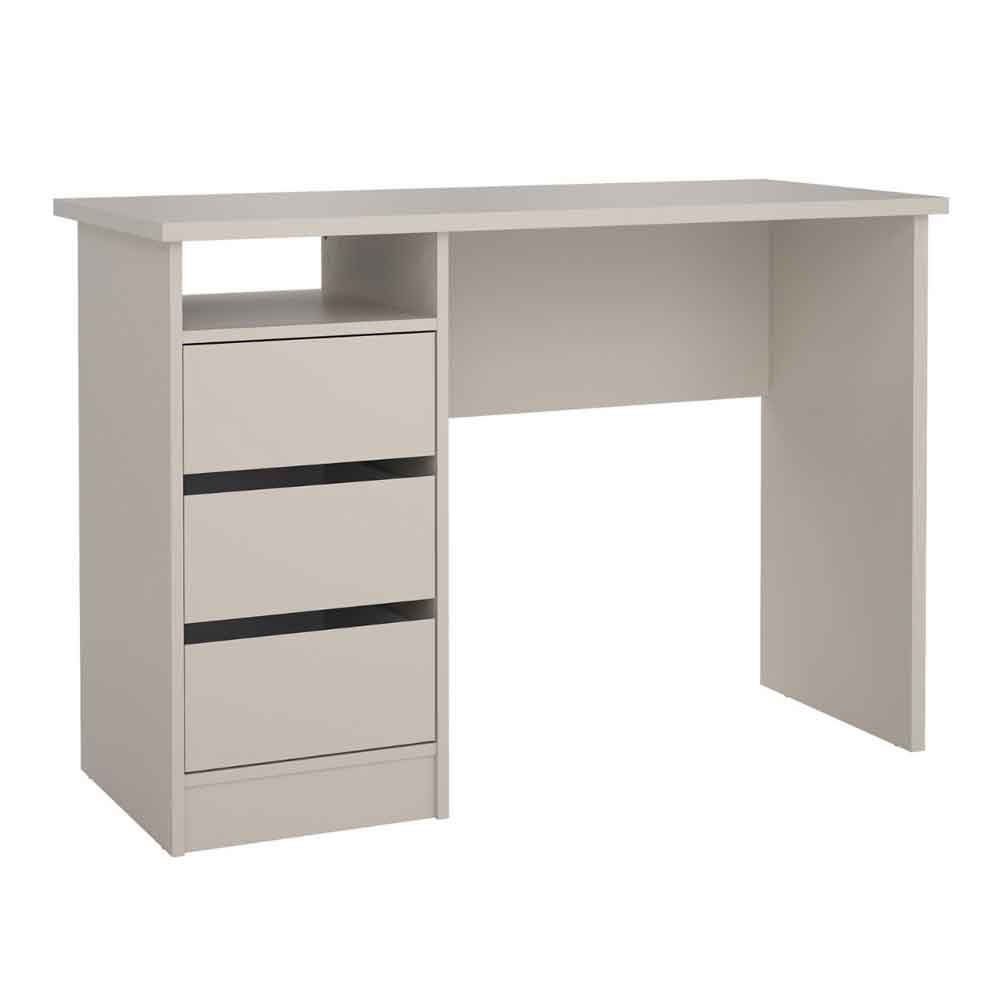 Frosk Wooden Laptop Desk with 3 Drawers in Cashmere