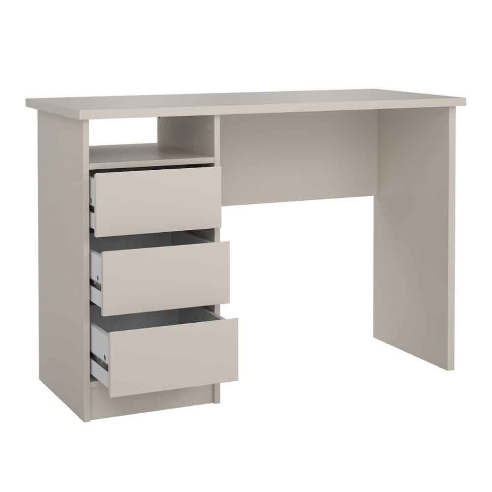 Frosk Wooden Laptop Desk with 3 Drawers in Cashmere
