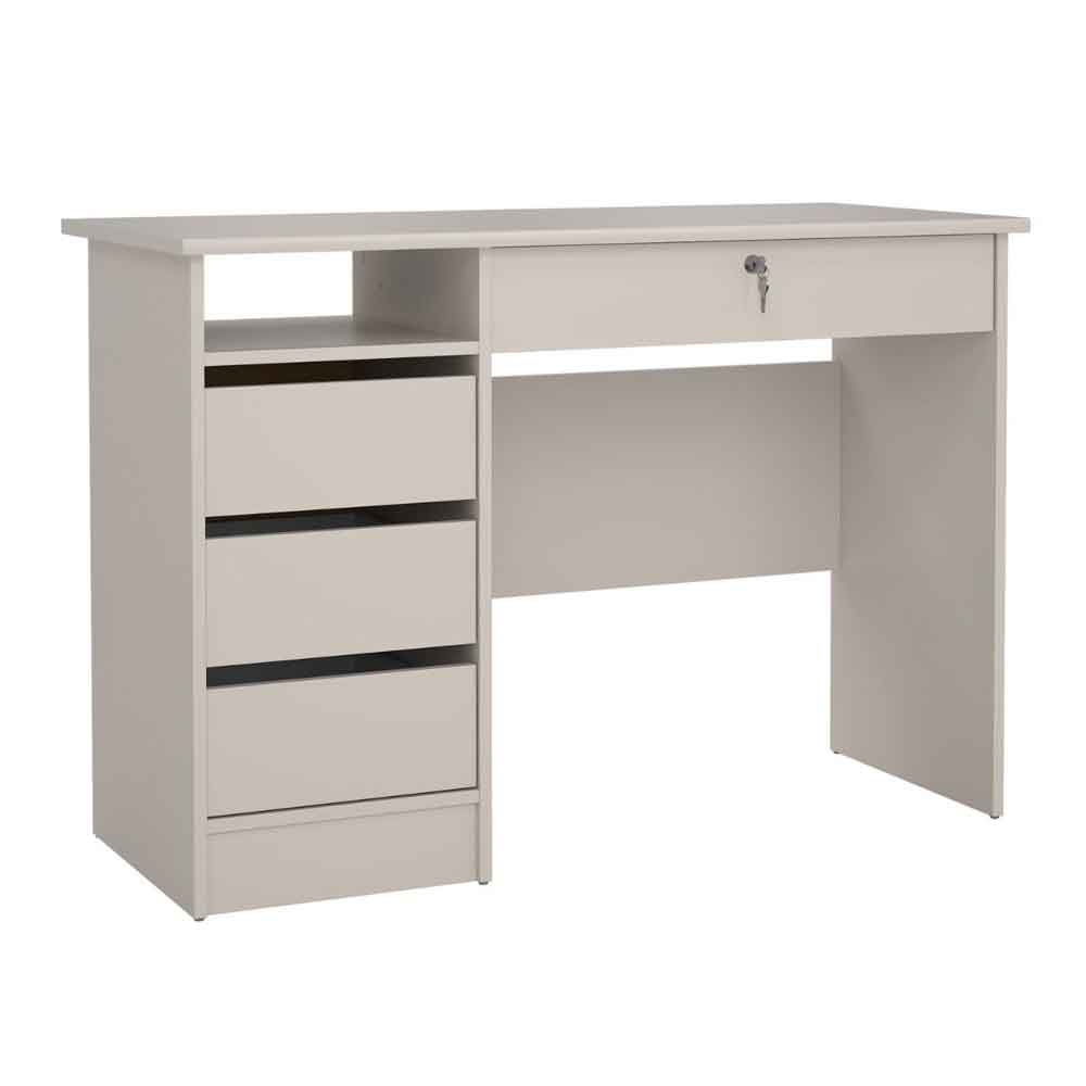 Frosk Wooden Laptop Desk with 4 Drawers in Cashmere