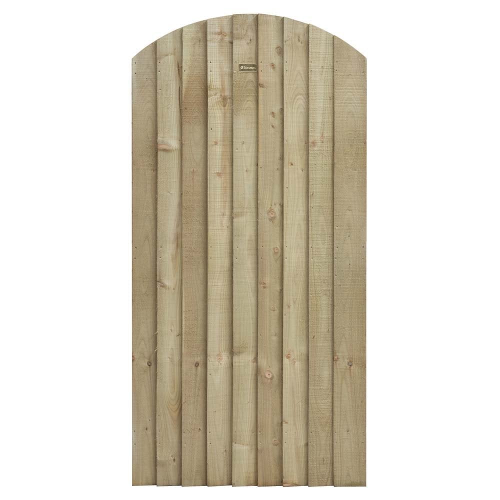 Fryeburg Wooden Garden Arch Top Gate In Sawn