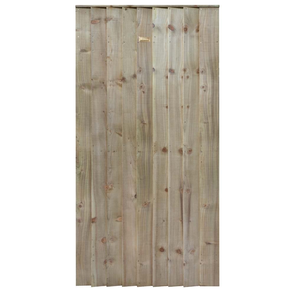 Fryeburg Wooden Garden Square Top Gate In Sawn