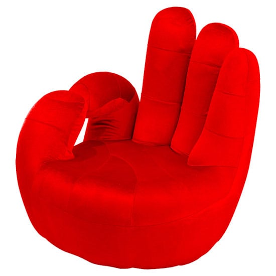 OK Swivel Red Hand Chair Novelty Furniture