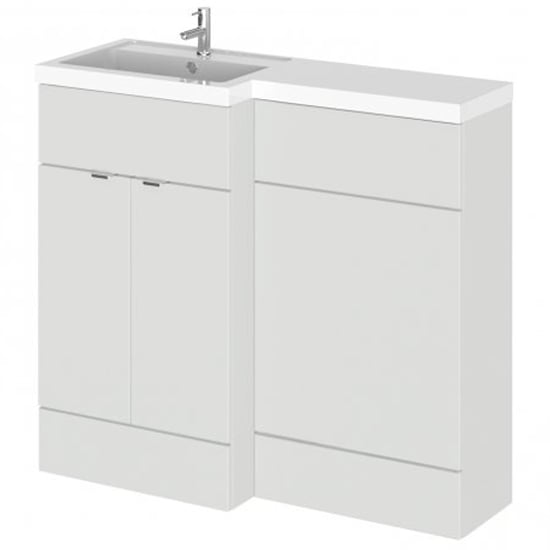 Read more about Fuji 100cm left handed vanity with l-shaped basin in grey mist
