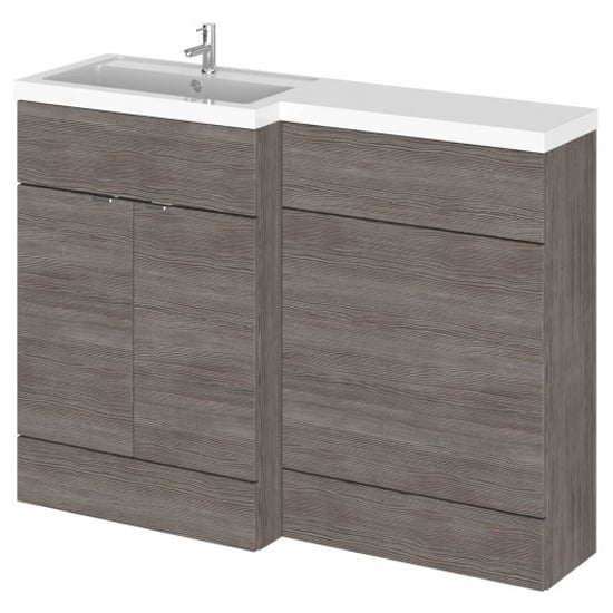 Fuji 120cm Left Handed Vanity With L-Shaped Basin In Brown_1