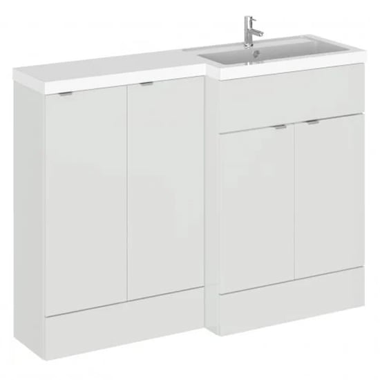 Fuji 120cm Right Handed Vanity With Base Unit In Grey Mist