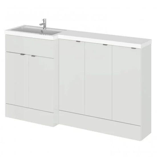 Photo of Fuji 150cm left handed vanity with base unit in grey mist
