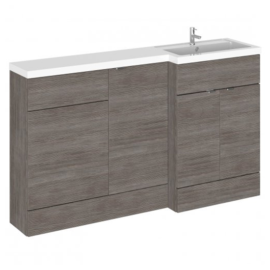 Fuji 150cm Right Handed Vanity With L-Shaped Basin In Brown_1