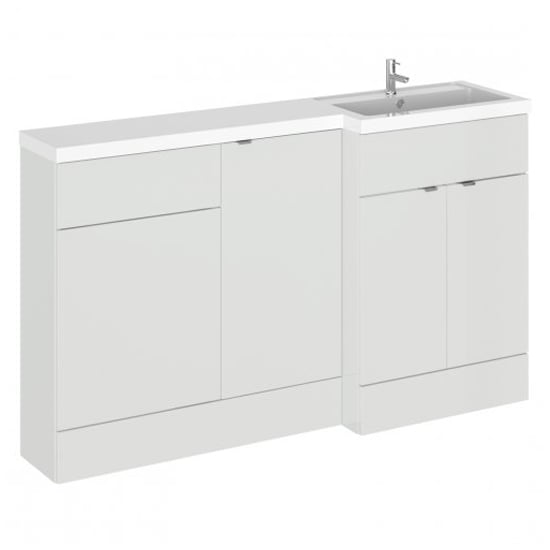 Fuji 150cm Right Handed Vanity With L-Shaped Basin In Grey Mist_1