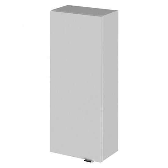 Read more about Fuji 30cm bathroom wall unit in gloss grey mist with 1 door