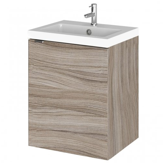 Read more about Fuji 40cm wall vanity with polymarble basin in driftwood
