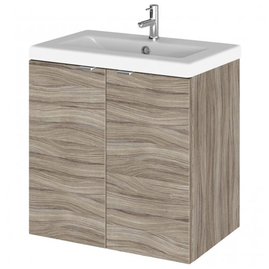 Read more about Fuji 50cm 2 doors wall vanity with basin 2 in driftwood