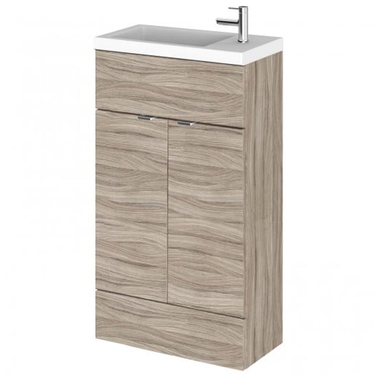 Read more about Fuji 50cm vanity unit with slimline basin in driftwood