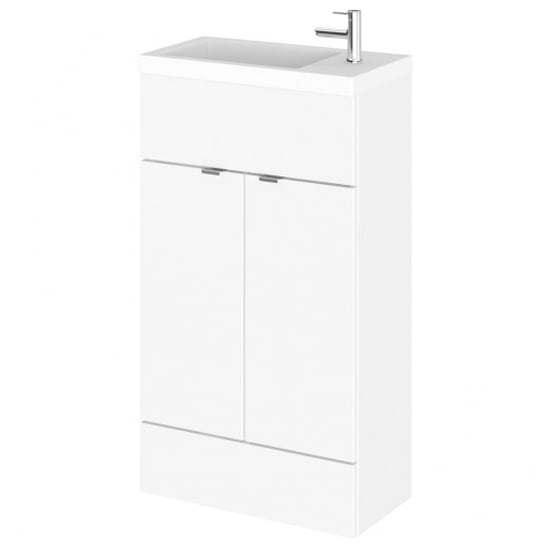 Read more about Fuji 50cm vanity unit with slimline basin in gloss white