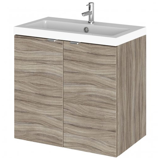 Fuji 60cm 2 Doors Wall Vanity With Basin 1 In Driftwood
