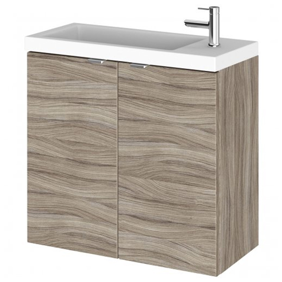 Read more about Fuji 60cm wall hung vanity unit with basin in driftwood