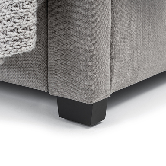 Fauna Linen Super King Size Bed With 4 Drawers In Grey Furniture in