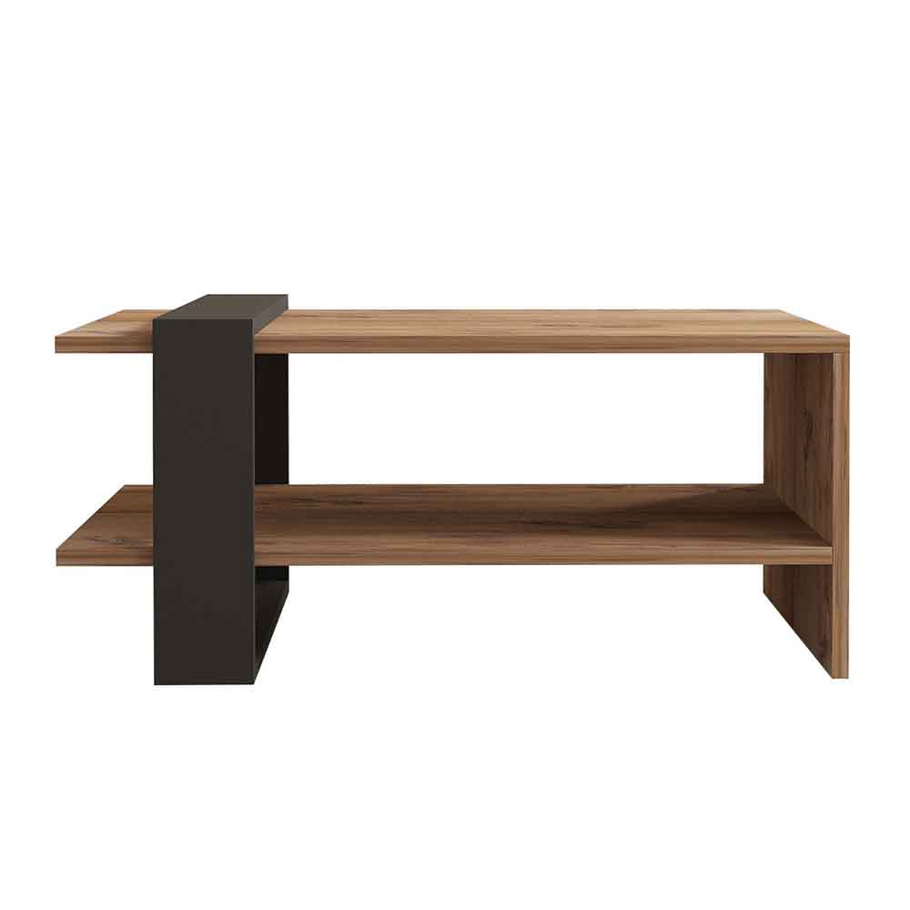 Funda Rectangular Wooden Coffee Table in Oak and Anthracite