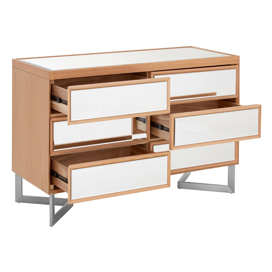 Furud Townhouse Mirrored Glass Chest Of Drawers In Natural_4