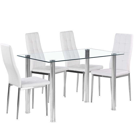 Clear Table And Chairs Sevenstonesinc Gl Table And Chairs Compare Tables Prices For Best Uk
