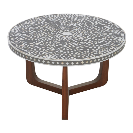 Fusion Mdf Round Coffee Table With Mango Wood Legs Fusion Mdf Round Coffee Table With, Fusion Round Coffee Table