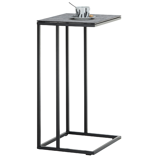 Fuxin Ceramic Side Table With Black Metal Frame_2