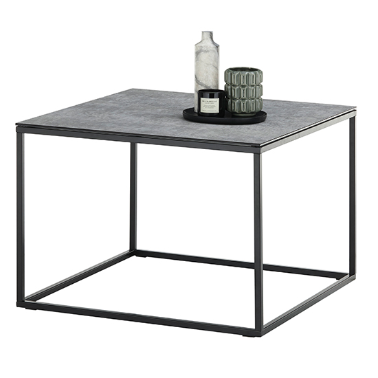 Fuxin Square Ceramic Coffee Table With Black Metal Frame_2
