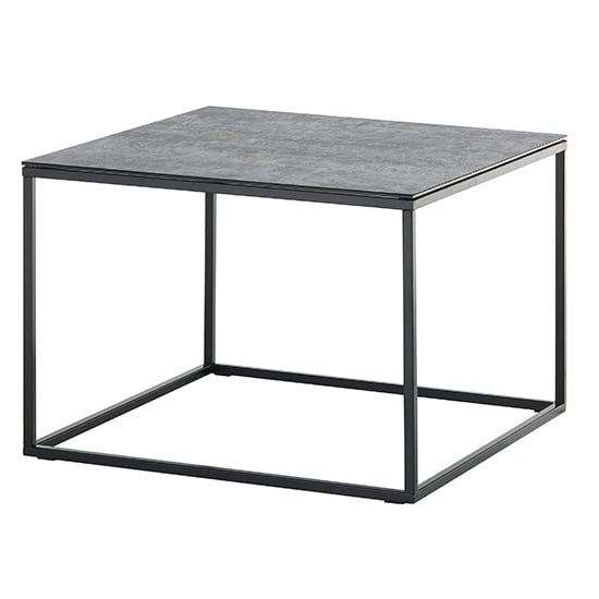 Fuxin Square Ceramic Coffee Table With Black Metal Frame_3
