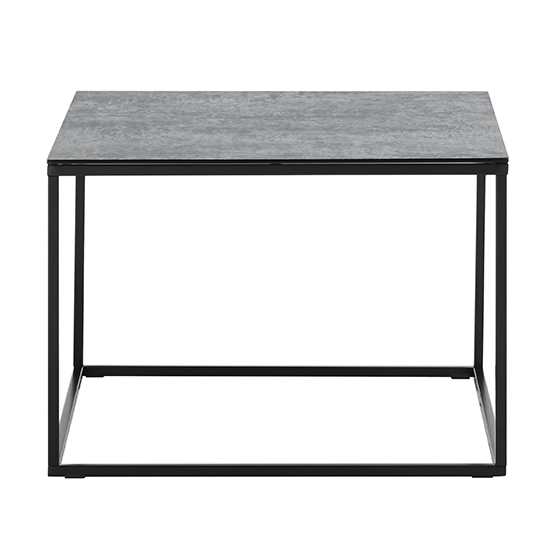 Fuxin Square Ceramic Coffee Table With Black Metal Frame_5
