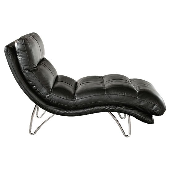 Portofino Black Lounger Chaise, FW694B