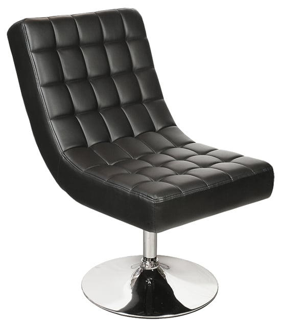 Product photograph of Contemporary Black Relaxation Lounge Chair from Furniture in Fashion