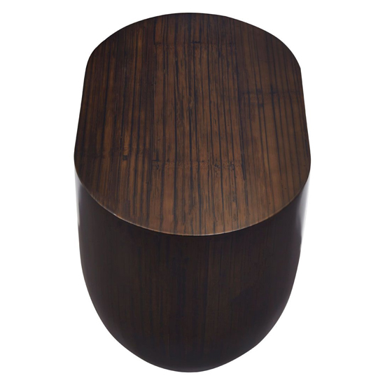 Gablet Oblong Design Wooden Side Table In Dark Brown_4