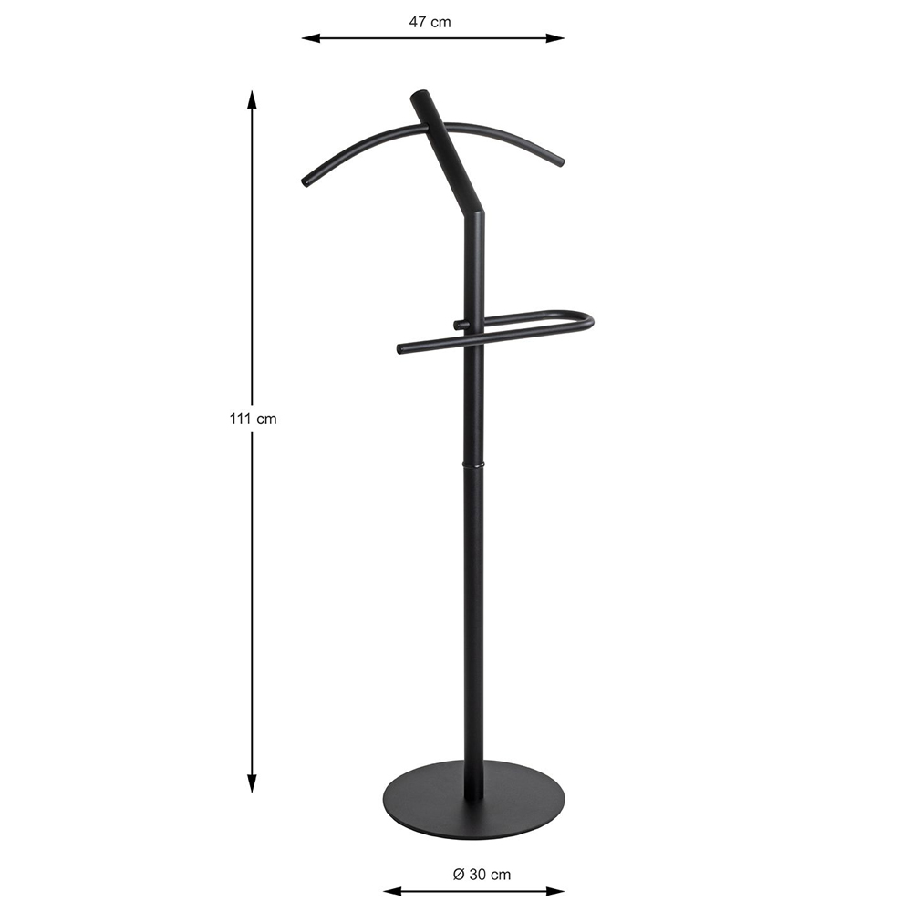 Gaffney Metal Coat Stand In Black