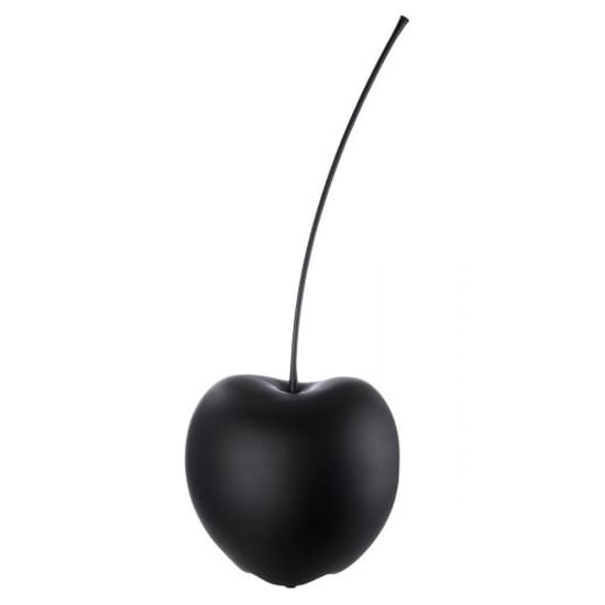 Product photograph of Gaily Large Ceramic Cherry Sculpture In Matt Black from Furniture in Fashion