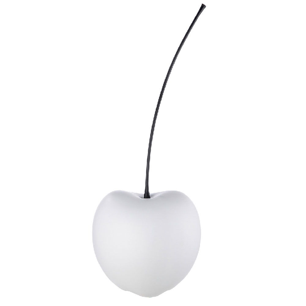 Gaily Large Ceramic Cherry Sculpture - Matt White