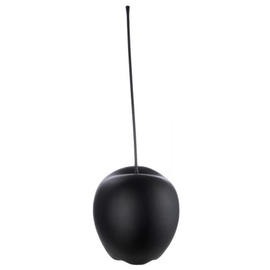 Gaily Medium Ceramic Cherry Sculpture In Matt Black_2