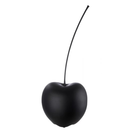 Read more about Gaily medium ceramic cherry sculpture in matt black