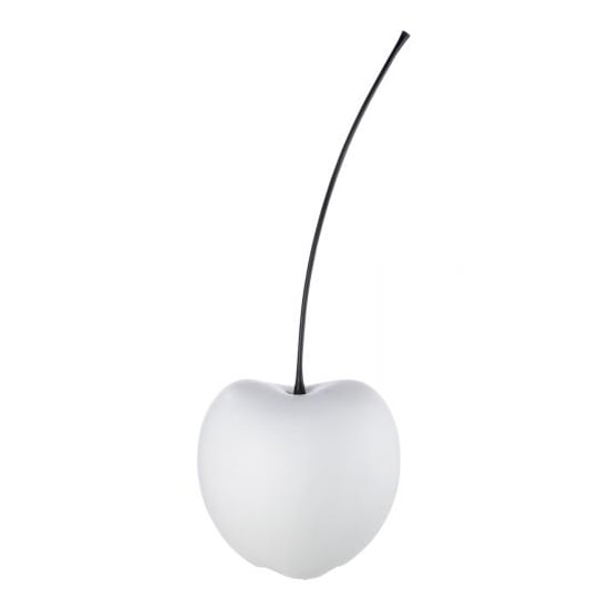 Read more about Gaily medium ceramic cherry sculpture in matt white