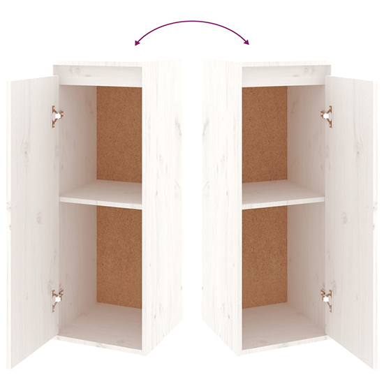 Gaiva Solid Pinewood Entertainment Unit In White