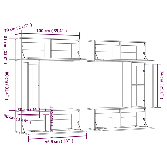Gaiva Solid Pinewood Entertainment Unit In White