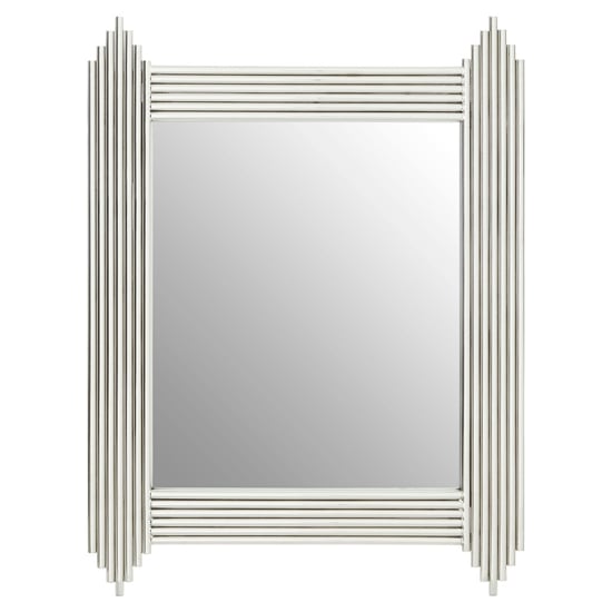Gakyid Wall Bedroom Mirror In Silver Stainless Steel Frame_2
