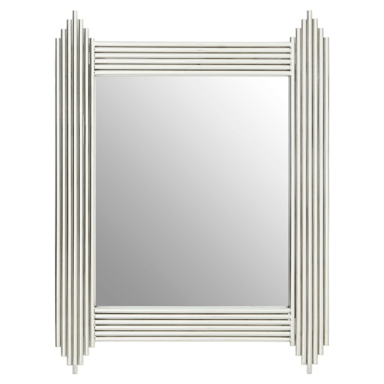 Gakyid Wall Bedroom Mirror In Silver Stainless Steel Frame