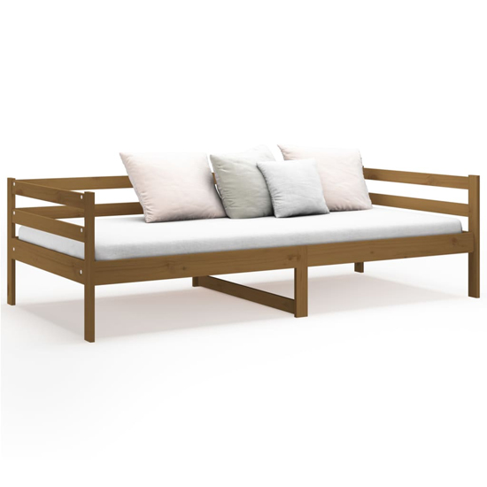 Galam Solid Pine Wood Day Bed In Honey Brown Furniture in Fashion