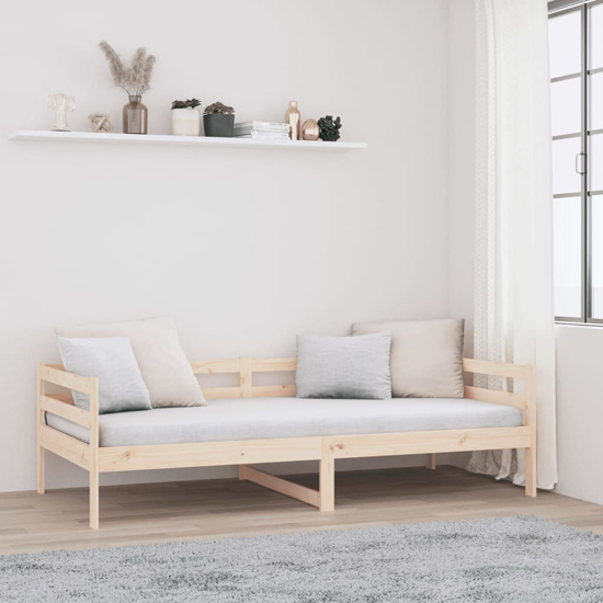 Galam Solid Pine Wood Day Bed In Natural Furniture in Fashion