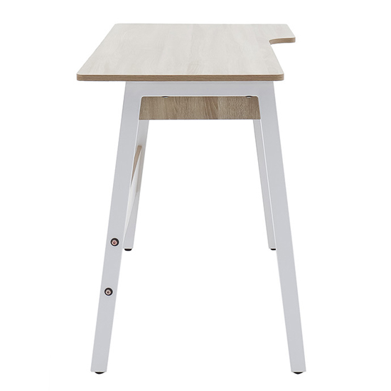 Galashiels Wooden Laptop Desk In Timber And White Furniture in Fashion