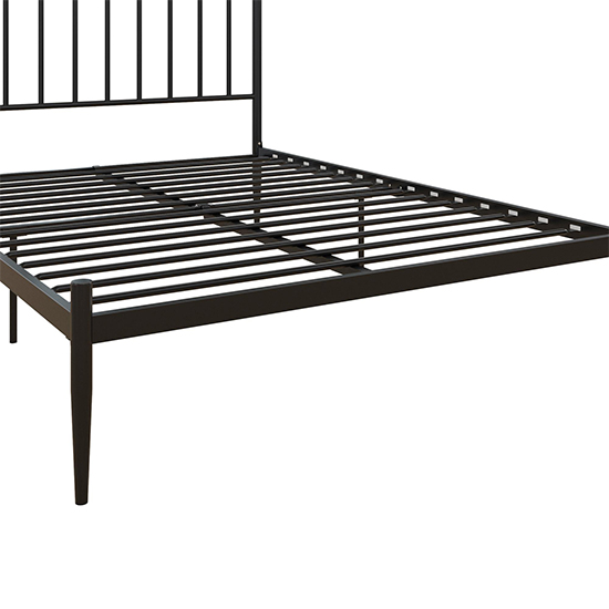 Galdesa Modern Metal Double Bed In Black_7