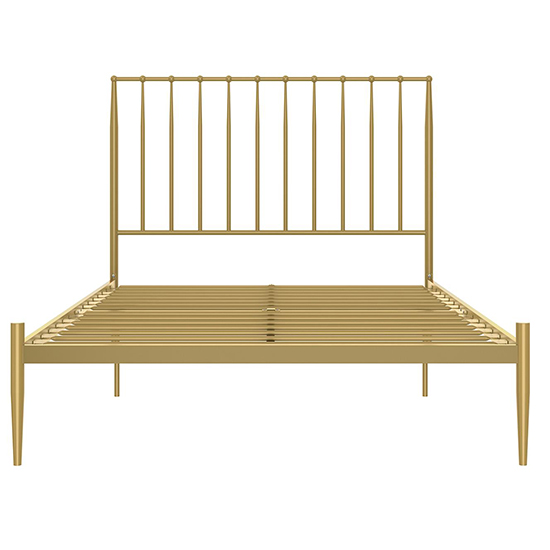 Galdesa Modern Metal Double Bed In Gold_5
