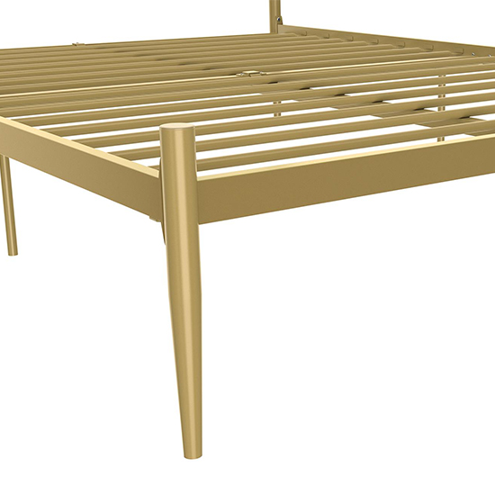 Galdesa Modern Metal Double Bed In Gold_7