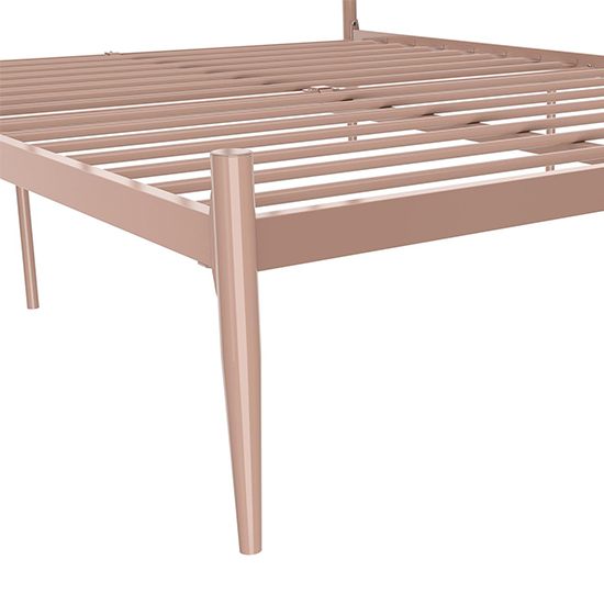 Galdesa Modern Metal Double Bed In Millennial Pink_7
